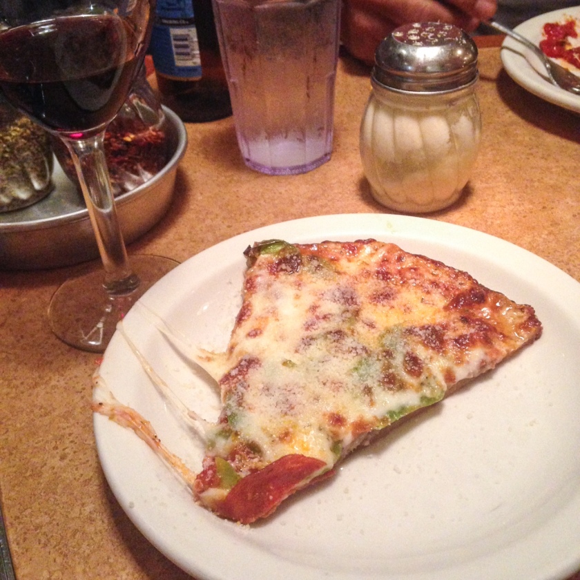 Slice of Zachary's pizza