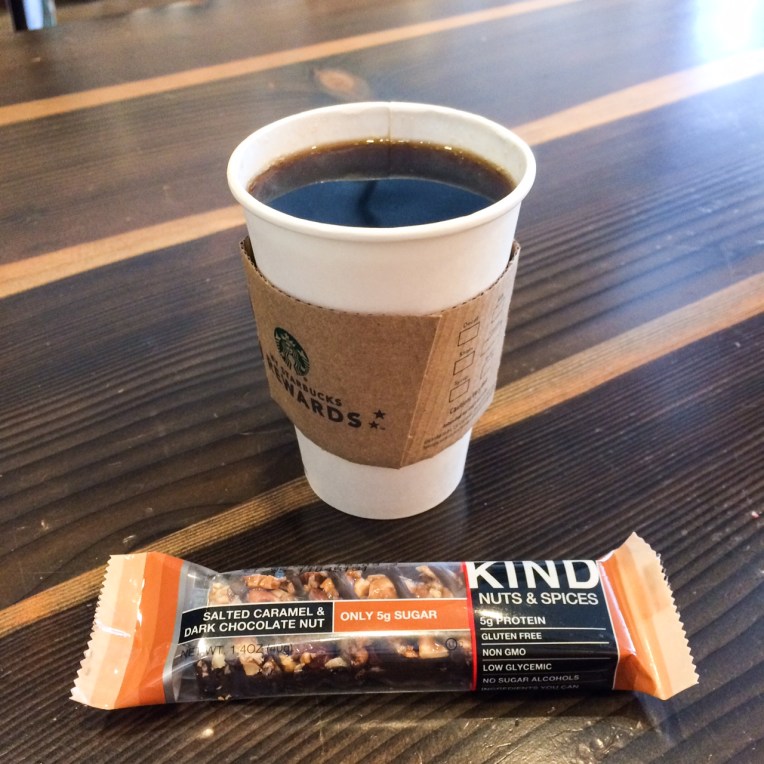 kind bar and coffee at starbucs